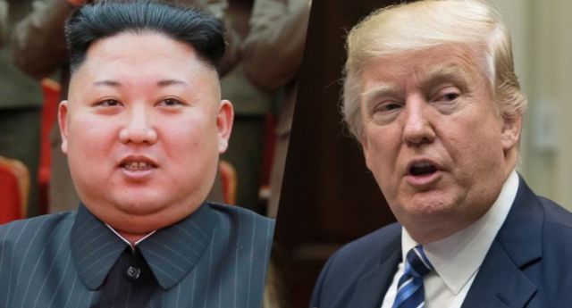 Kim Jong Un (Supreme Leader of North Korea) and Donald J Trump (President of the United States)