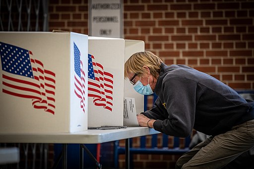 Election Day 2020 (50564518207) by Phil Roeder from Des Moines, IA, USA is licensed under CC BY 2.0.